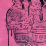 Anielka Hampson Print G.B. Twin Pop Pink